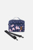 Lunch Box Navy Unicorn Print