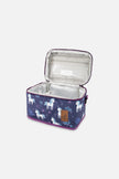 Lunch Box Blue And Purple Unicorn Print