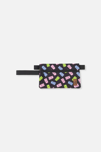 Pencil Case Black Printed Gummy Bears