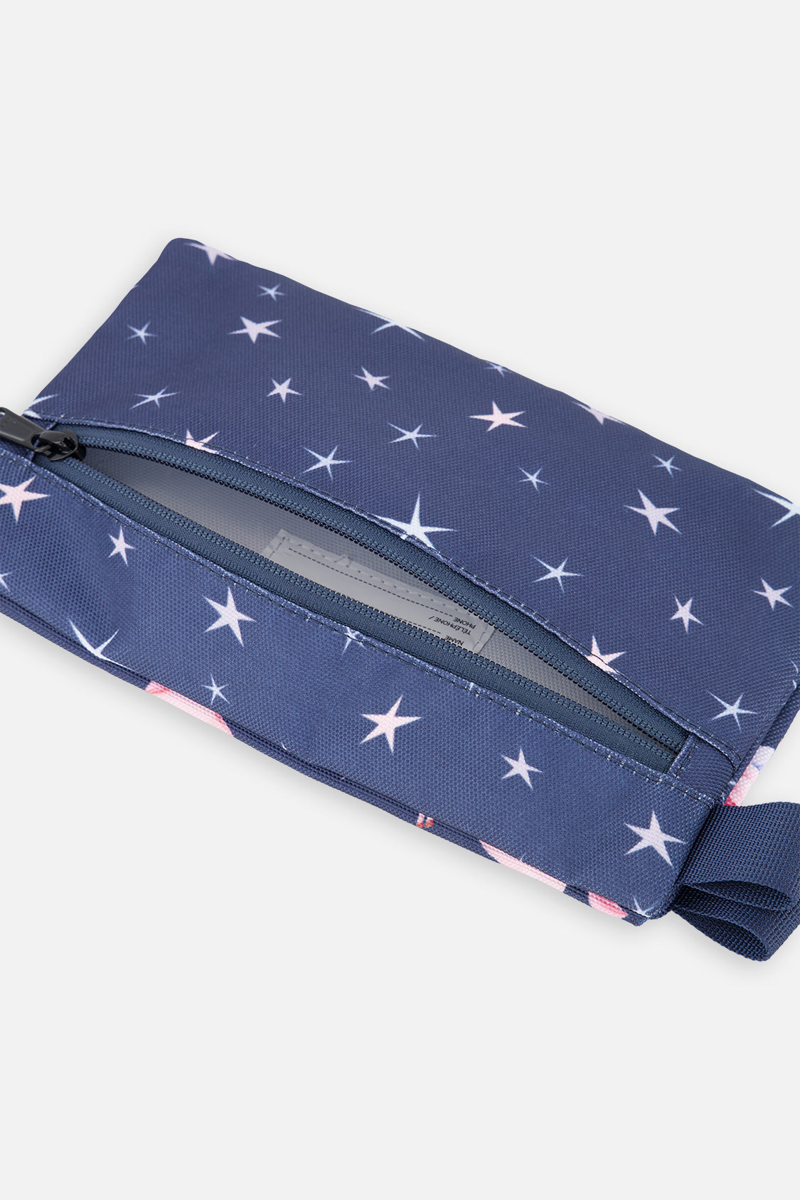 Pencil Case Navy Unicorn Print