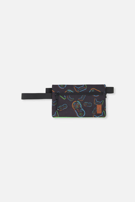 Pencil Case Black Printed Controller