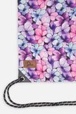 Drawstring Bag Black Floral Print