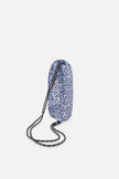 Drawstring Bag Blue Leopard Print