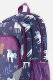 Little Kids Backpack Blue Unicorn Print