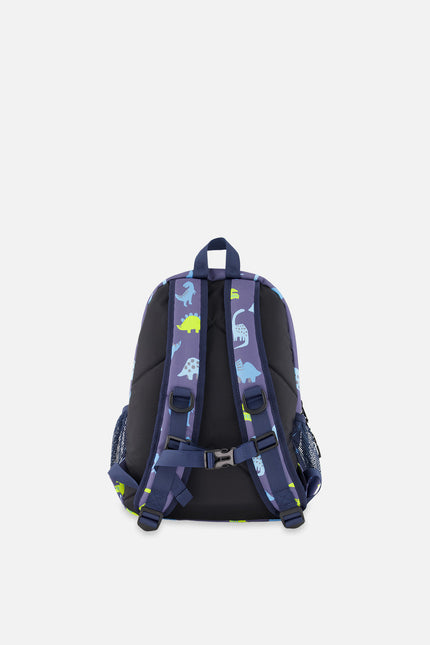 Little Kids Backpack Blue Printed Dinos