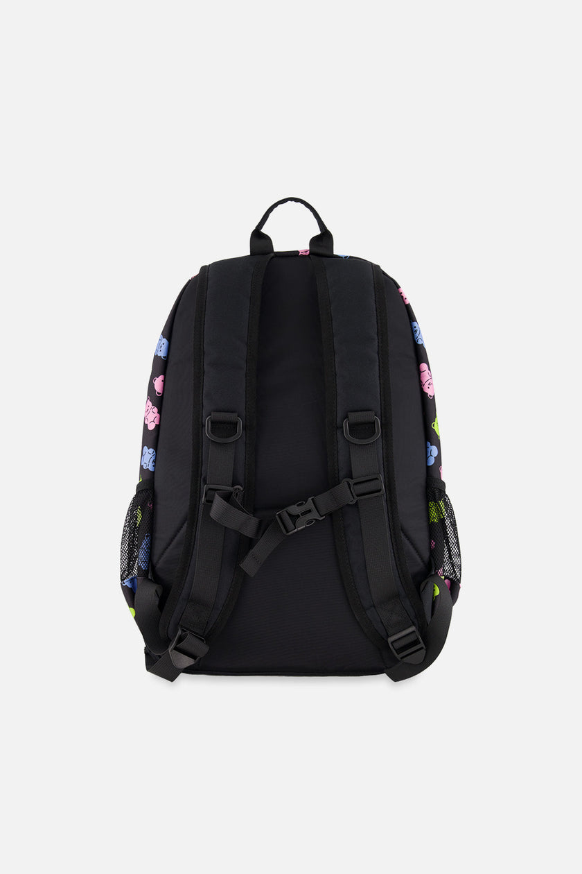 Kids Backpack Black Printed Gummy Bears