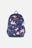 Kids Backpack Navy Unicorn Print