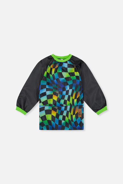 Apron Blue Checkered Print