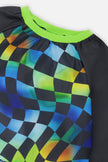 Apron Blue Checkered Print