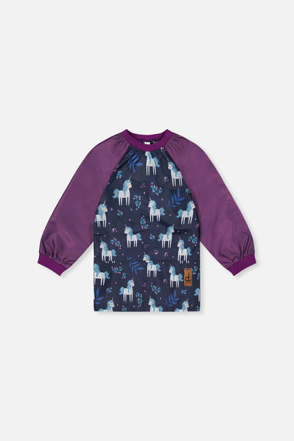 Apron Blue And Purple Unicorn Print