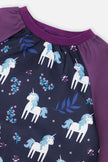 Apron Blue And Purple Unicorn Print