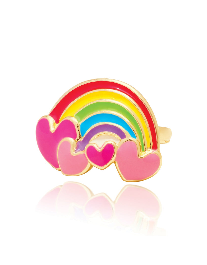 Enamel Ring - Rainbow Love - Girl Nation