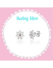 Sterling Silver Earrings - Flowers - Girl Nation