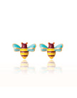 Enamel Stud Earrings - Buzzing Bee - Girl Nation