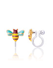 Enamel Clip-on Earrings - Bee - Girl Nation