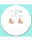 Enamel Stud Earrings - Roller Skates - Girl Nation