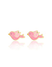 Enamel Stud Earrings - Twinkle Bird - Girl Nation