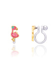Enamel Clip-on Earrings - Fantastic Flamingo - Girl Nation