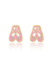 Enamel Studs Earrings - Ballet Slippers - Girl Nation