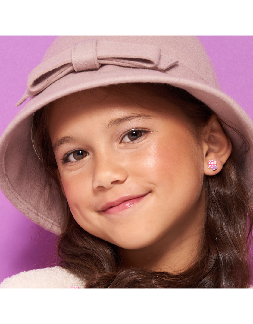 Enamel Stud Earrings - Mini Mushroom - Girl Nation