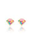 Enamel Stud Earrings - Princess Jewel - Girl Nation