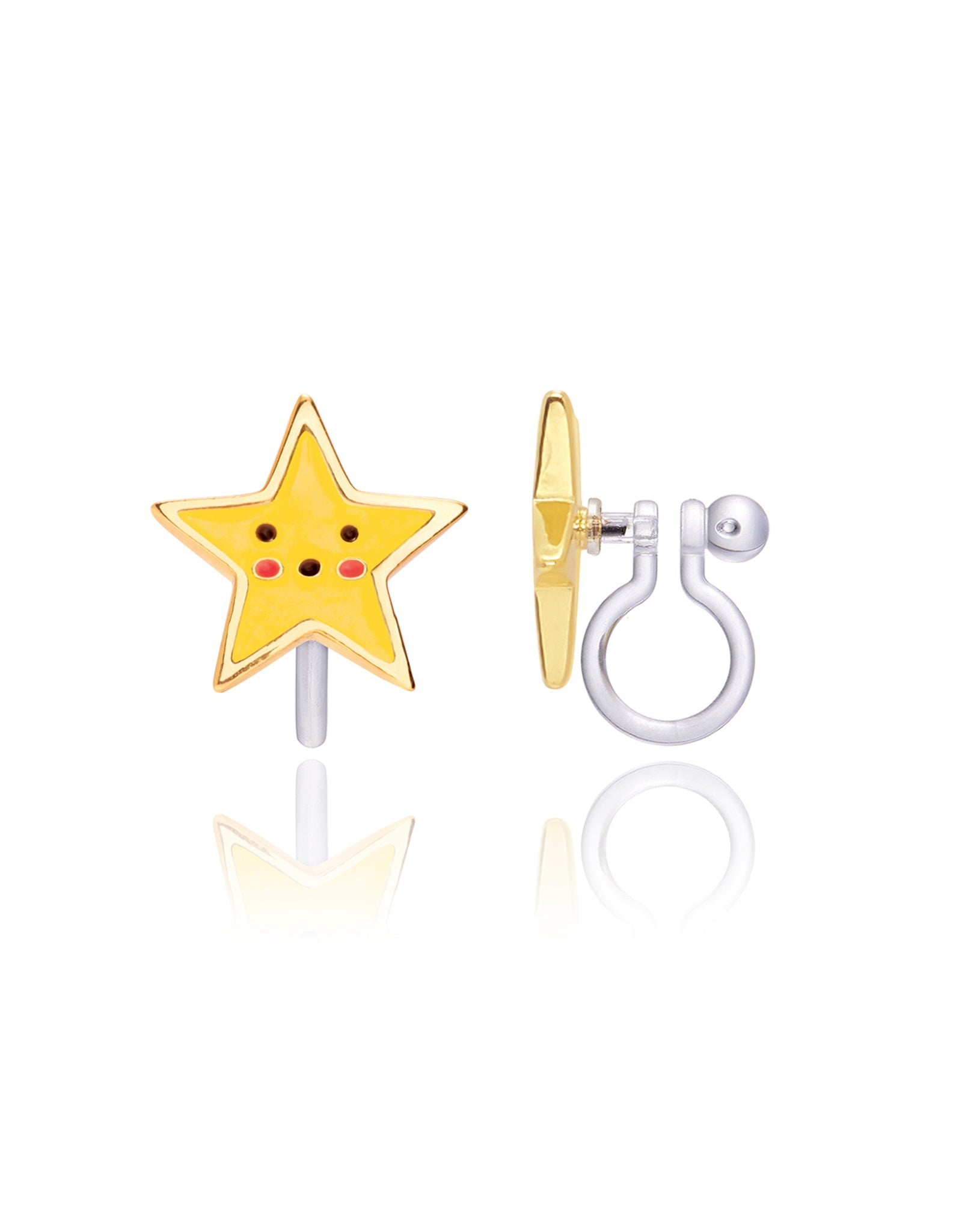 Enamel Clip-on Earrings - Shining Star - Girl Nation