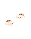 Enamel Studs Earrings - Cloud Loves Rainbow - Girl Nation