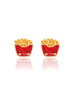 Enamel Studs Earrings - French Fry Friends - Girl Nation