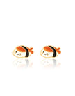 Enamel Stud Earrings - Sushi Time - Girl Nation