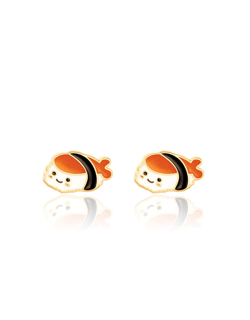 Enamel Stud Earrings - Sushi Time - Girl Nation
