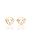 Enamel Stud Earrings - Lovely Lamb - Girl Nation