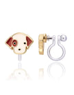 Enamel Clip-on Earrings - Perky Puppy - Girl Nation