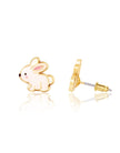 Enamel Stud Earrings - Glitter Rabbit - Girl Nation