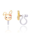 Enamel Clip-on Earrings - Bouncy Bunny - Girl Nation