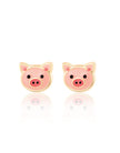 Enamel Stud Earrings - Precious Pig - Girl Nation