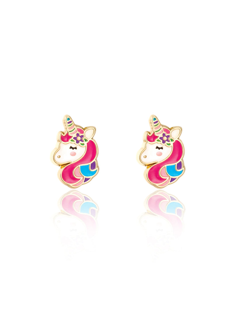 Enamel Stud Earrings - Unicorn Dreams - Girl Nation