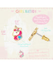 Enamel Stud Earrings - Unicorn Dreams - Girl Nation