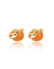 Enamel Stud Earrings - Sloth - Girl Nation