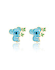 Enamel Stud Earrings - Cute Koala - Girl Nation