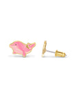 Enamel Stud Earrings - Dazzling Dolphin - Girl Nation