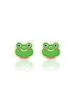 Enamel Stud Earrings - Fancy Frog - Girl Nation