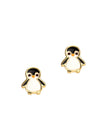 Enamel Stud Earrings - Penguin - Girl Nation
