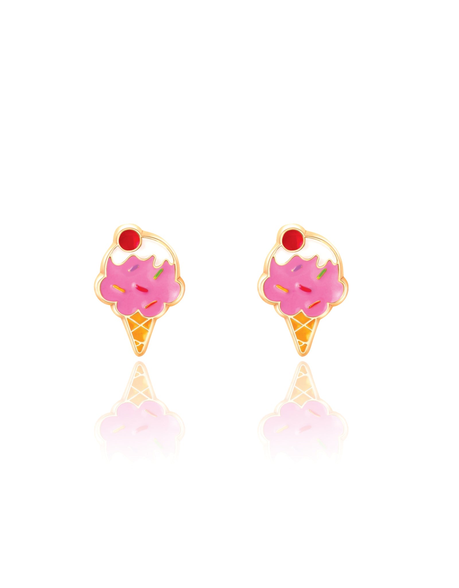 Enamel Stud Earrings - Ice Cream Dream - Girl Nation