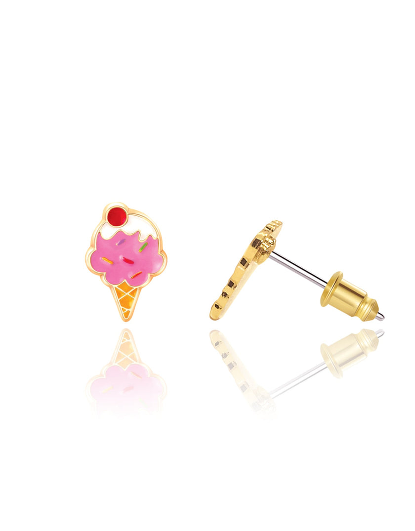 Enamel Stud Earrings - Ice Cream Dream - Girl Nation