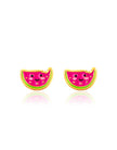 Enamel Stud Earrings - Watermelon - Girl Nation