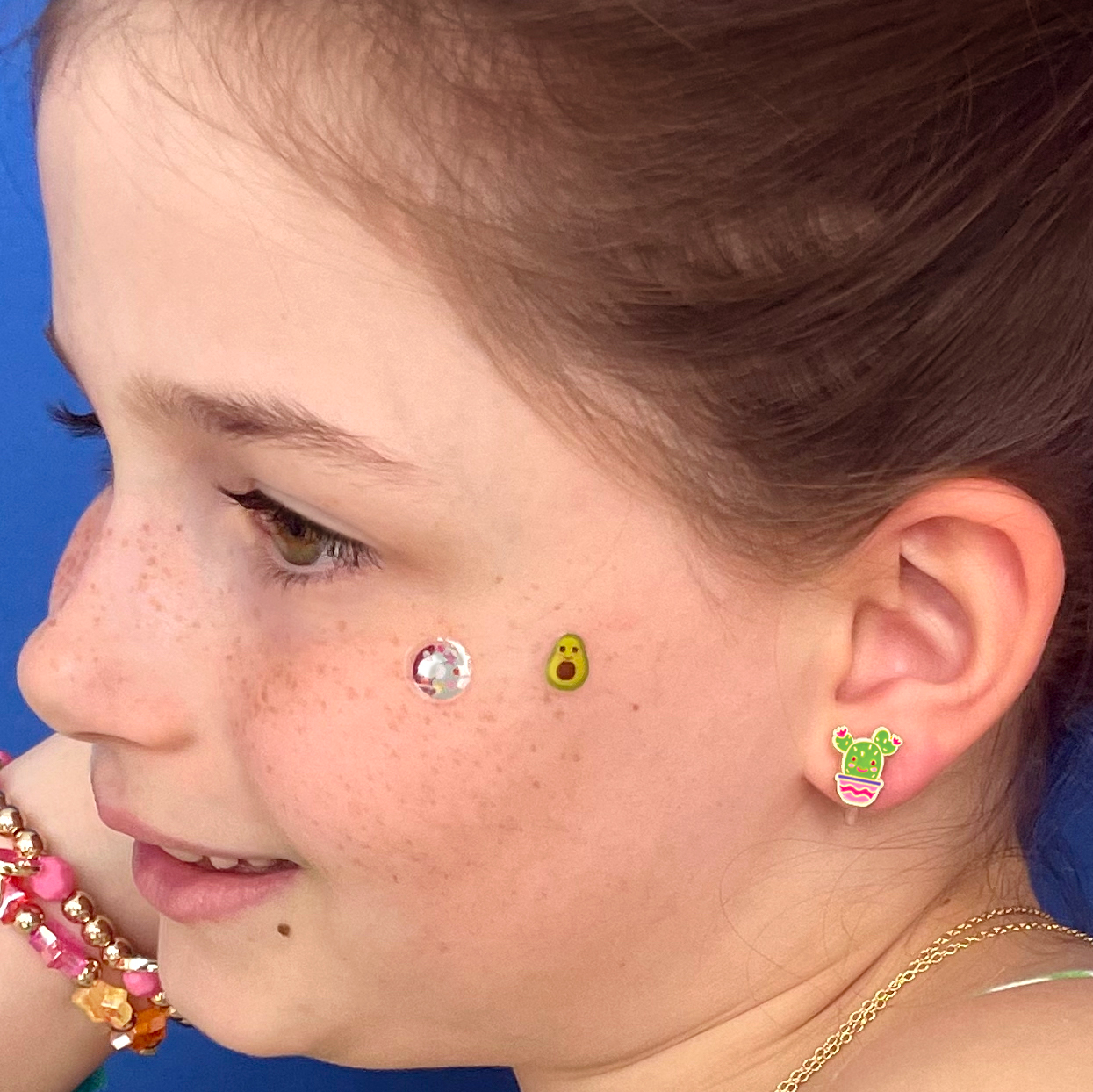 Enamel Stud Earrings - Kitty Princess - Girl Nation