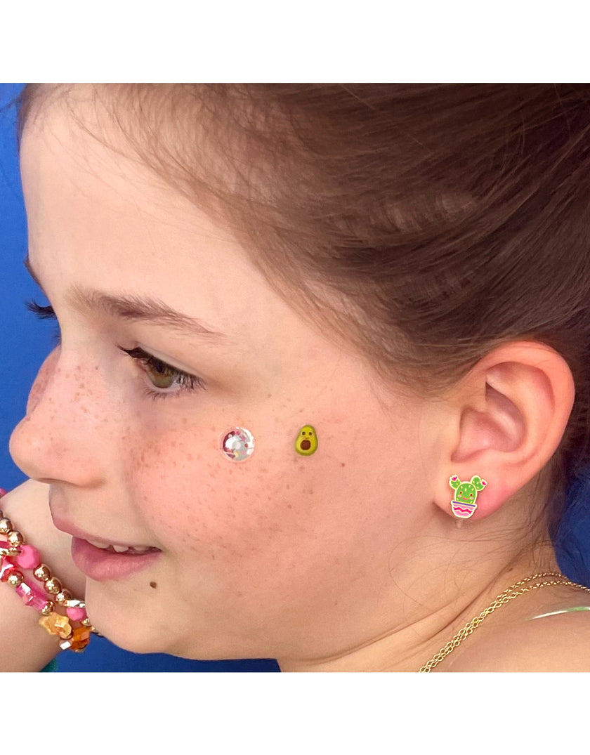 Enamel Clip-on Earrings - Ballet Slippers - Girl Nation