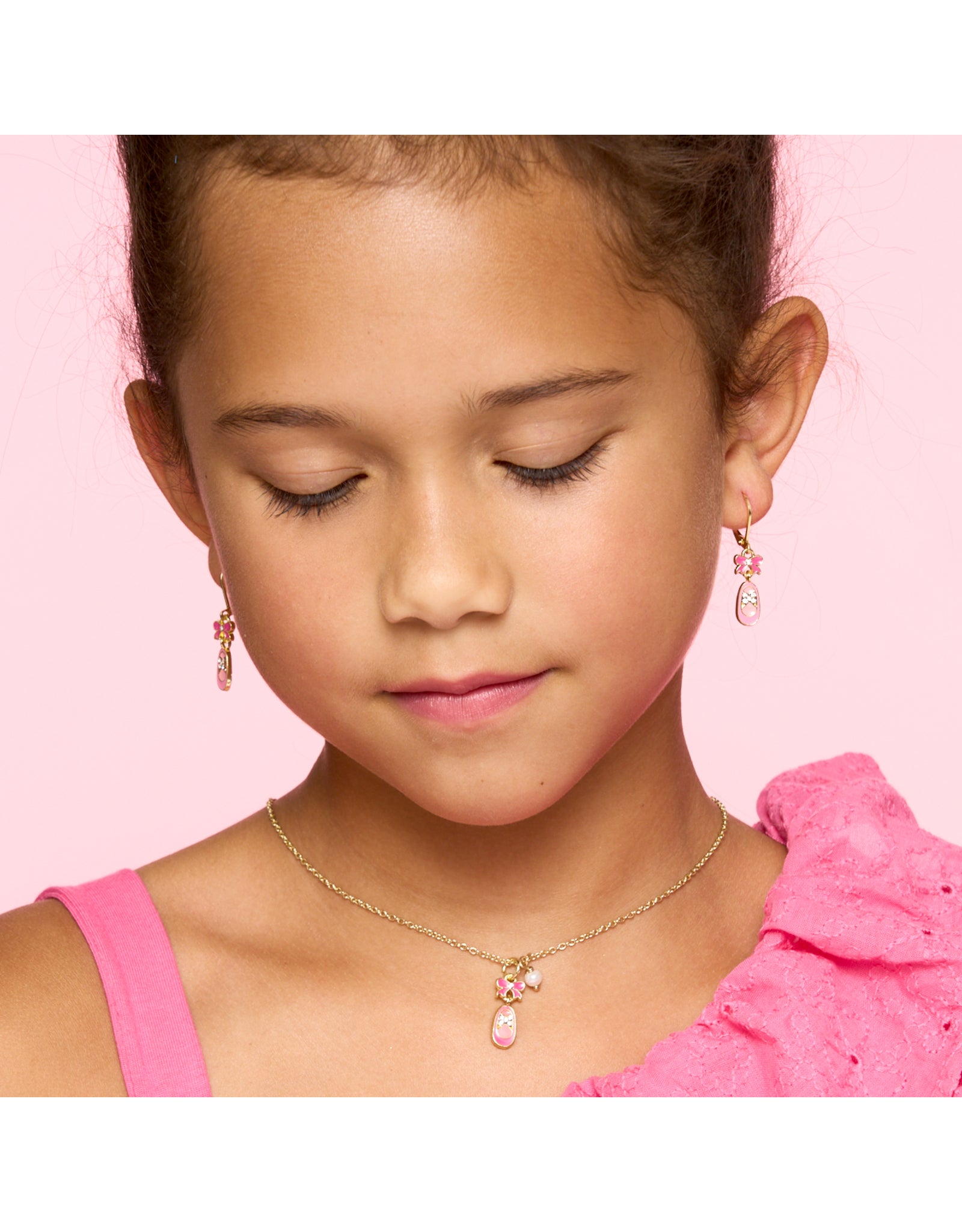 Lever Back Earrings - Crystal Ballet Shoe - Girl Nation