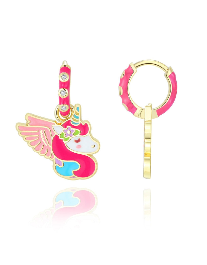 Huggie Hoop Earrings - Unicorn Dreams - Girl Nation