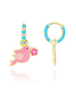 Huggie Hoop Earrings - Singing Bird - Girl Nation